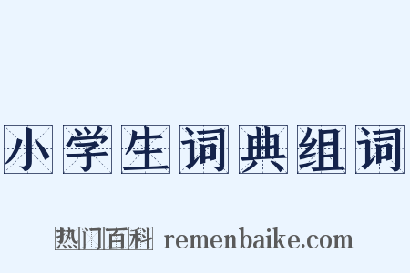 小学生词典组词是什么意思的图片